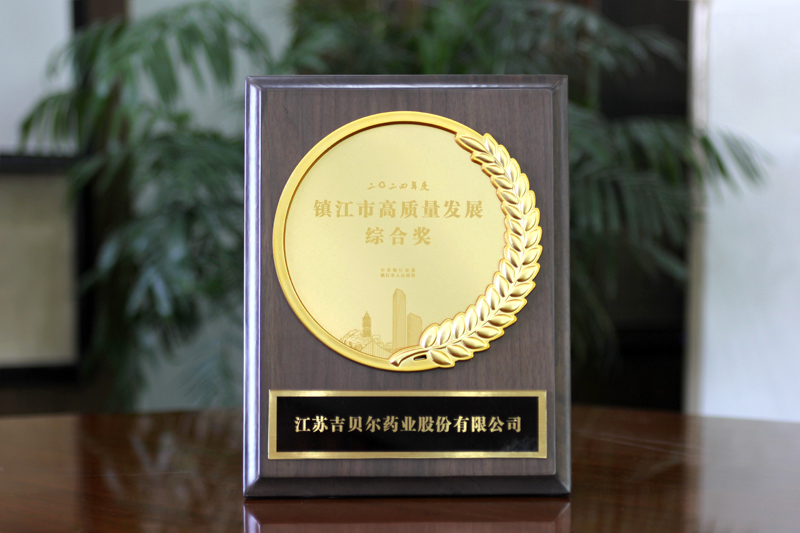 【喜讯！OB电竞
药业荣获2024年度“镇江市高质量发展综合奖”】的配图